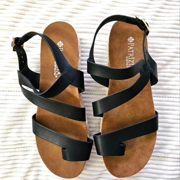 Patrizia Women's Black Sandals Size 37 - Picture 1 of 8